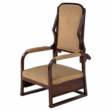 Armchair in Art Nouveau style with original fabric, 20th century