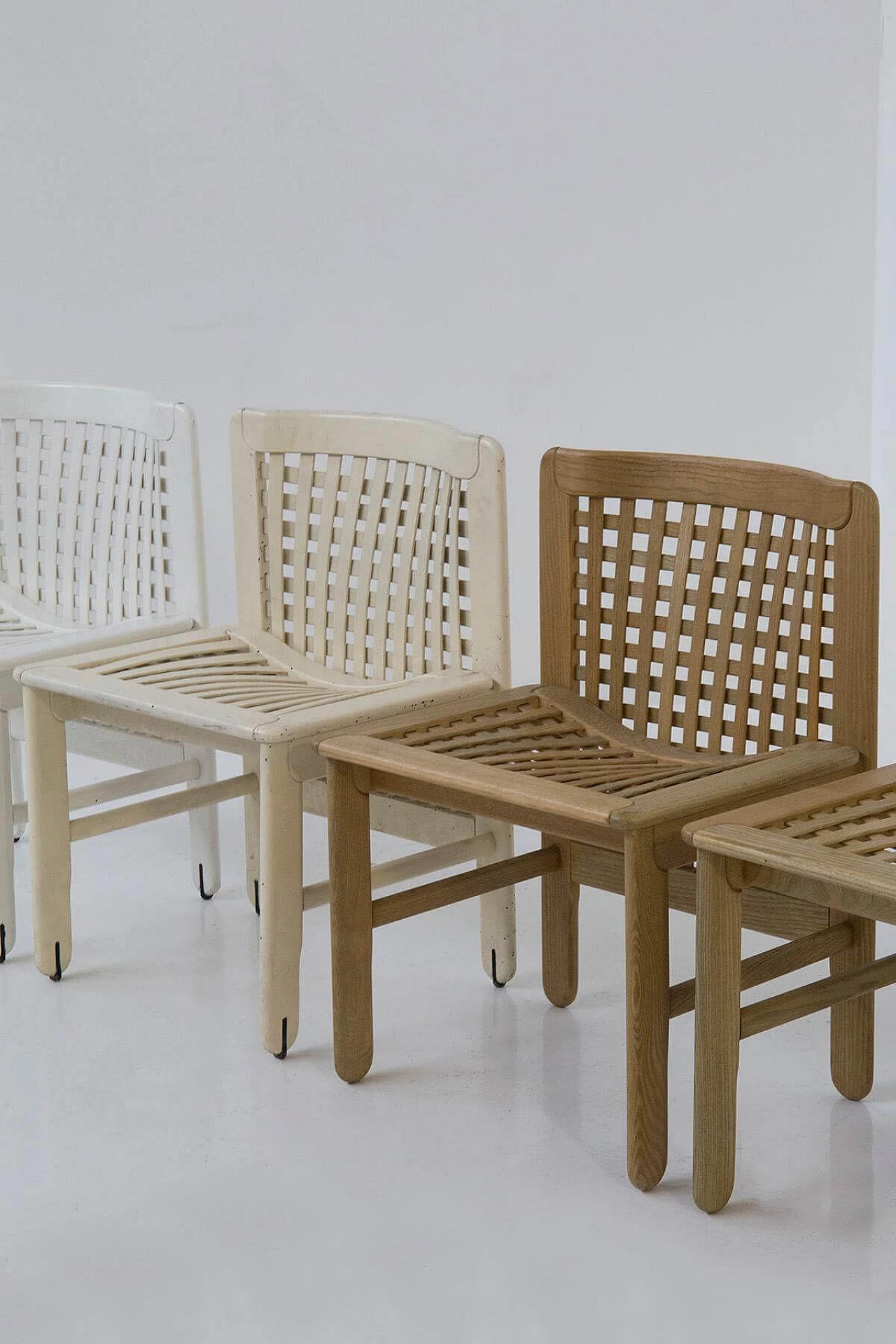 4 Transenna chairs by Ammannati and Vitelli for Pozzi & Verga, 1970s 8