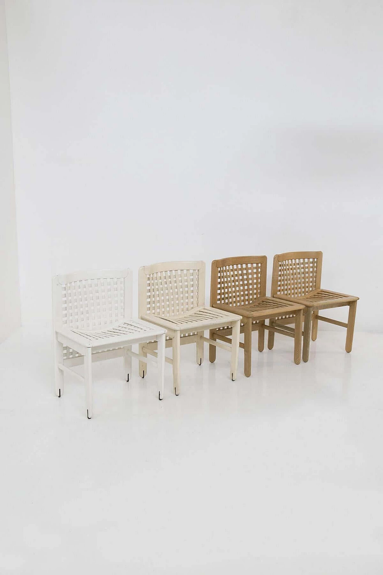 4 Transenna chairs by Ammannati and Vitelli for Pozzi & Verga, 1970s 10