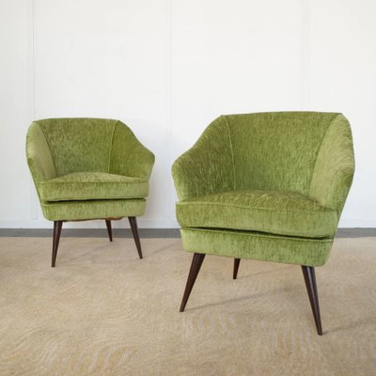 Pair of armchairs attributed to Gio Ponti for Casa e Giardino, 1950s 1