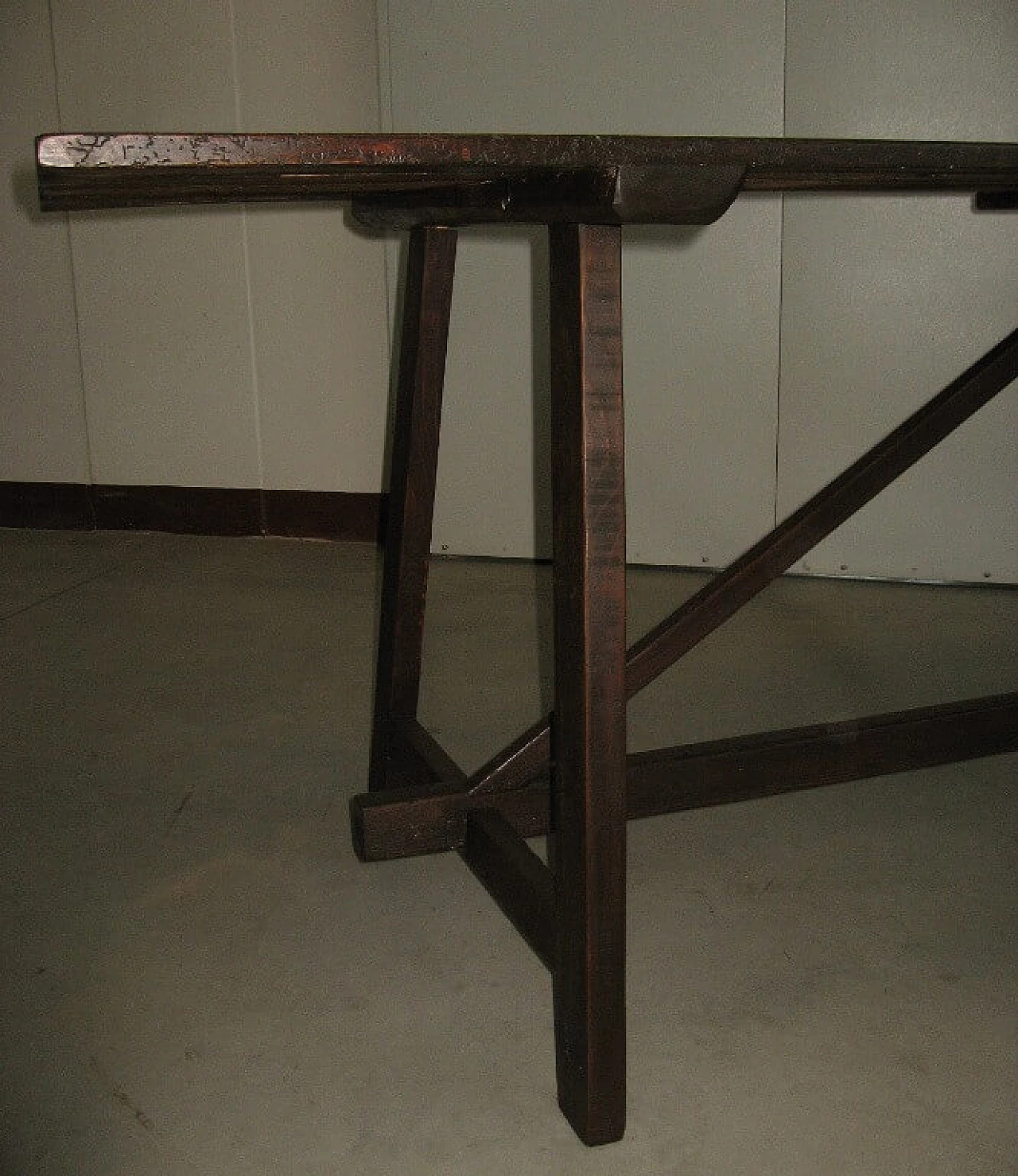 Capretta rectangular solid fir table, 20th century 7