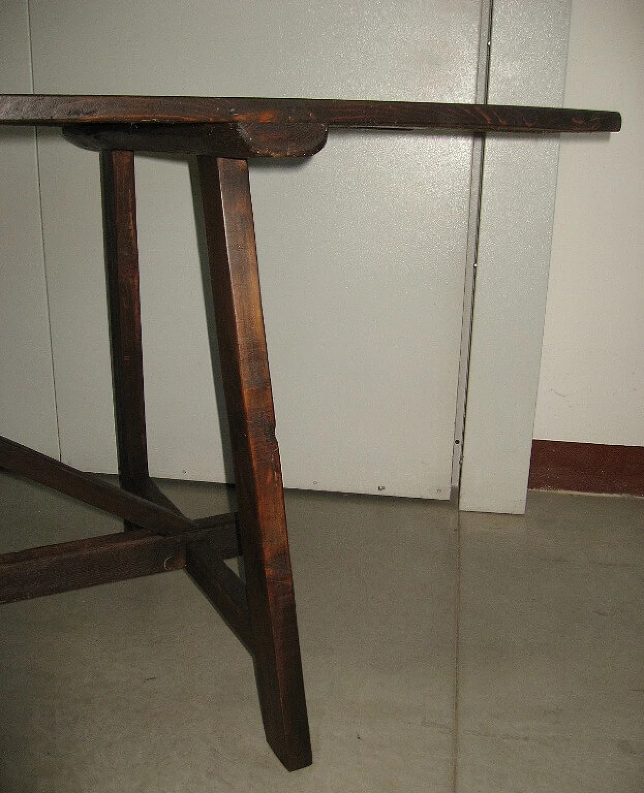 Capretta rectangular solid fir table, 20th century 8