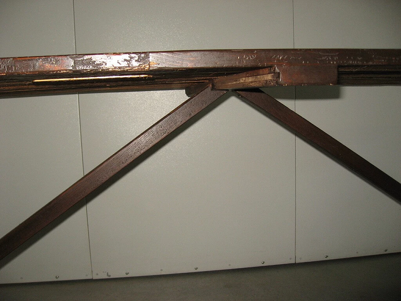 Capretta rectangular solid fir table, 20th century 10