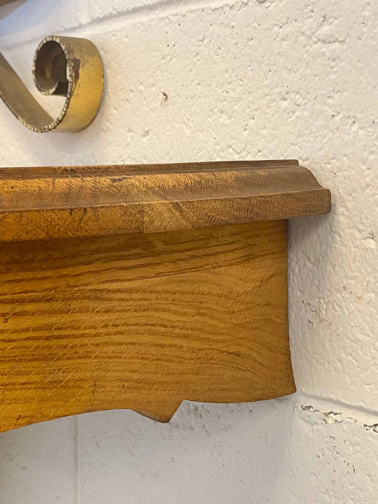 Console table in oak with mirror in the style of Paolo Buffa, 1940s 9