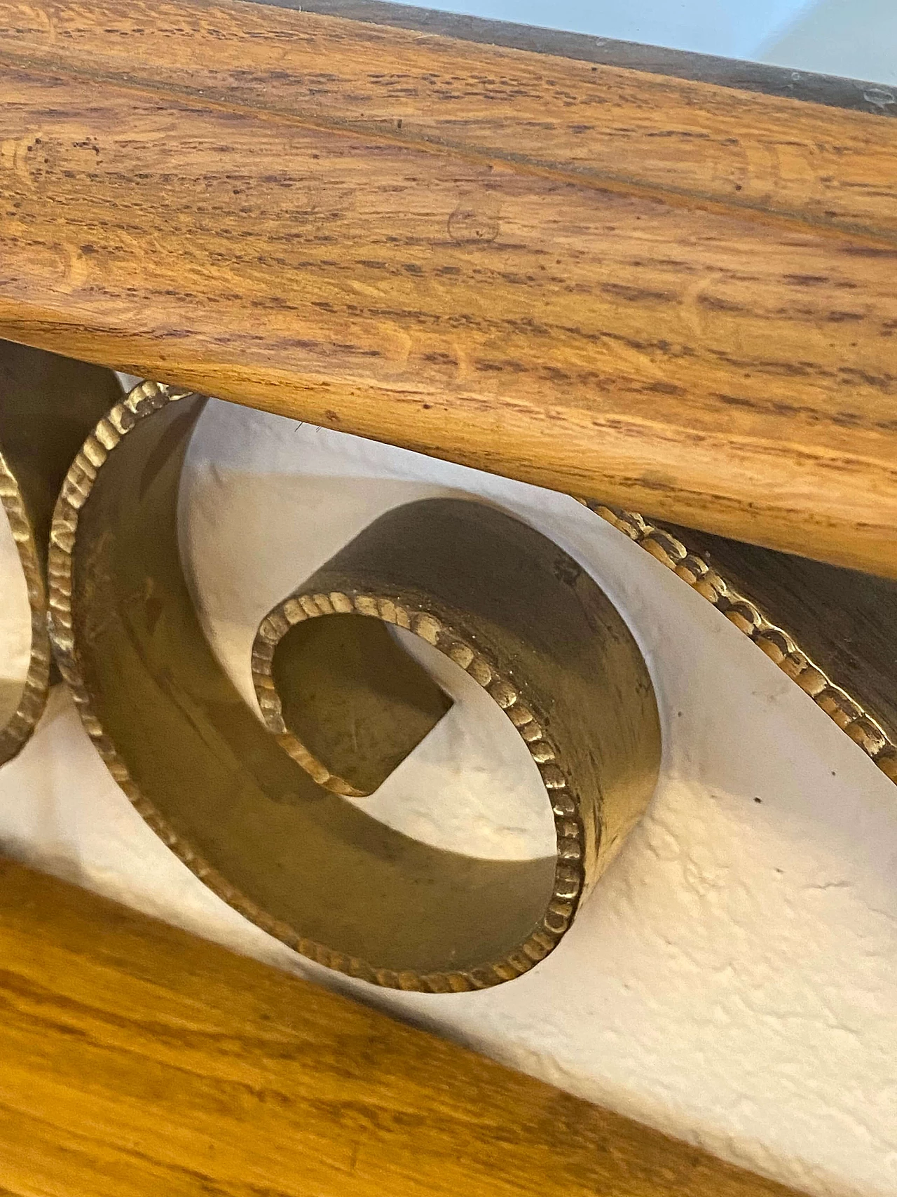 Console table in oak with mirror in the style of Paolo Buffa, 1940s 10