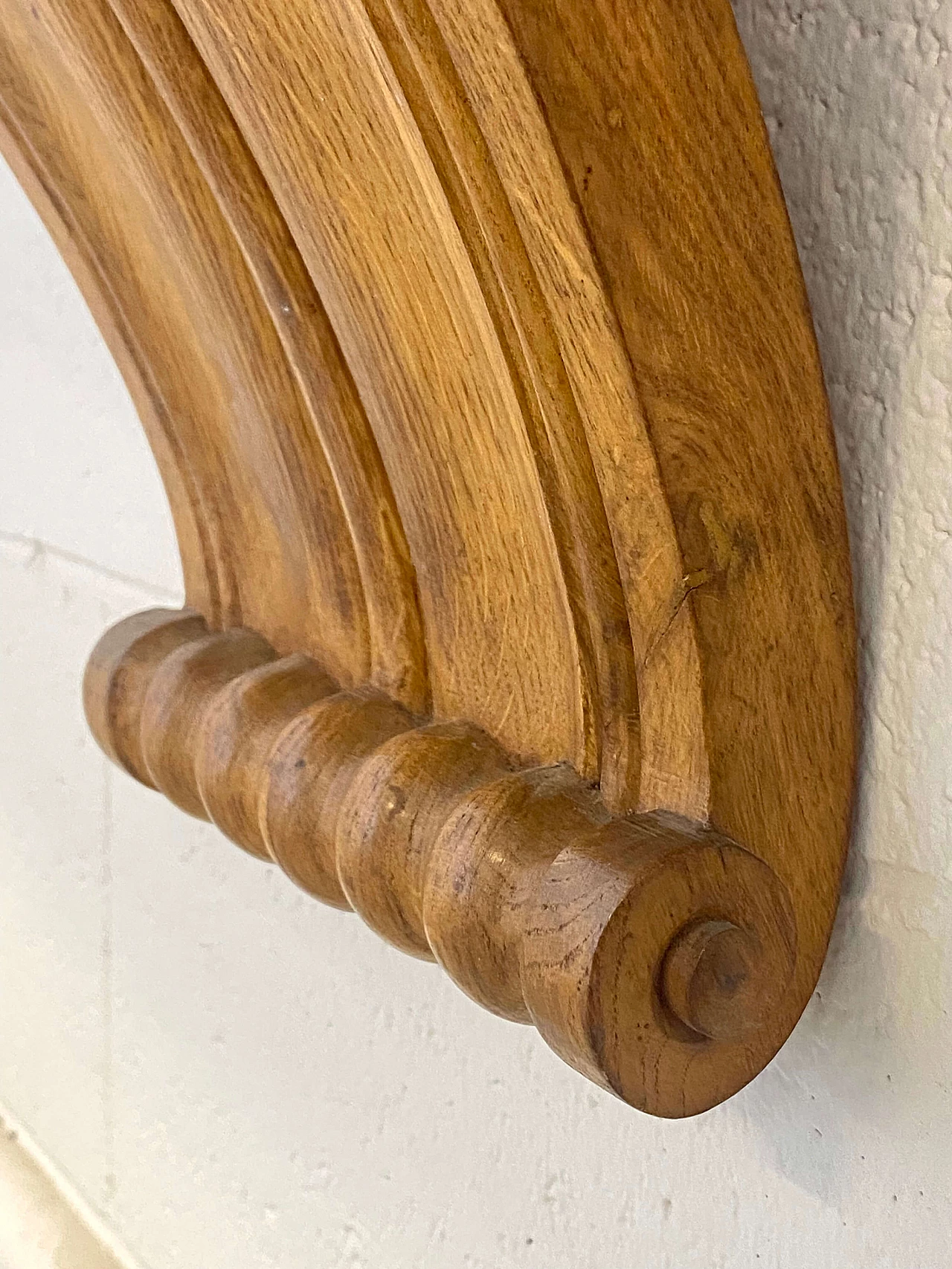 Console table in oak with mirror in the style of Paolo Buffa, 1940s 12