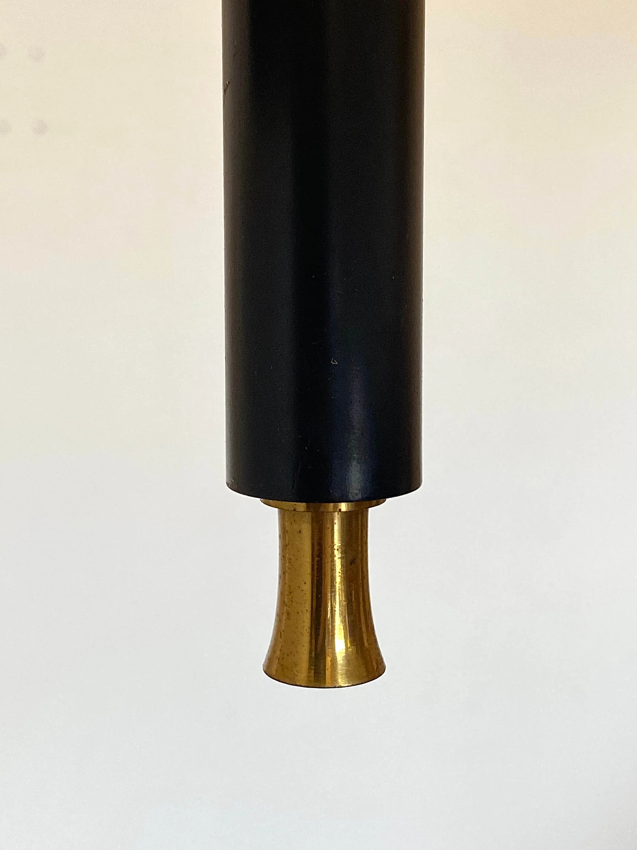 Lampadario a 3 luci in ottone do Stilnovo, anni '50 7