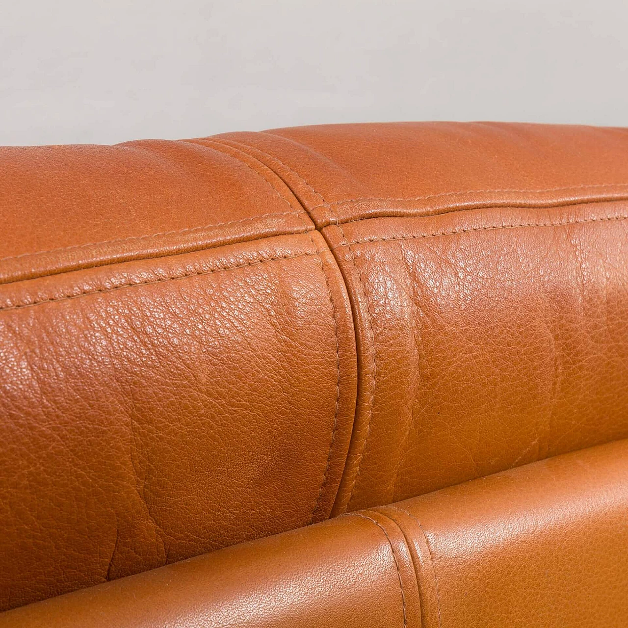 Cognac leather 535 sofa by Mogens Hansen, 1970s 1