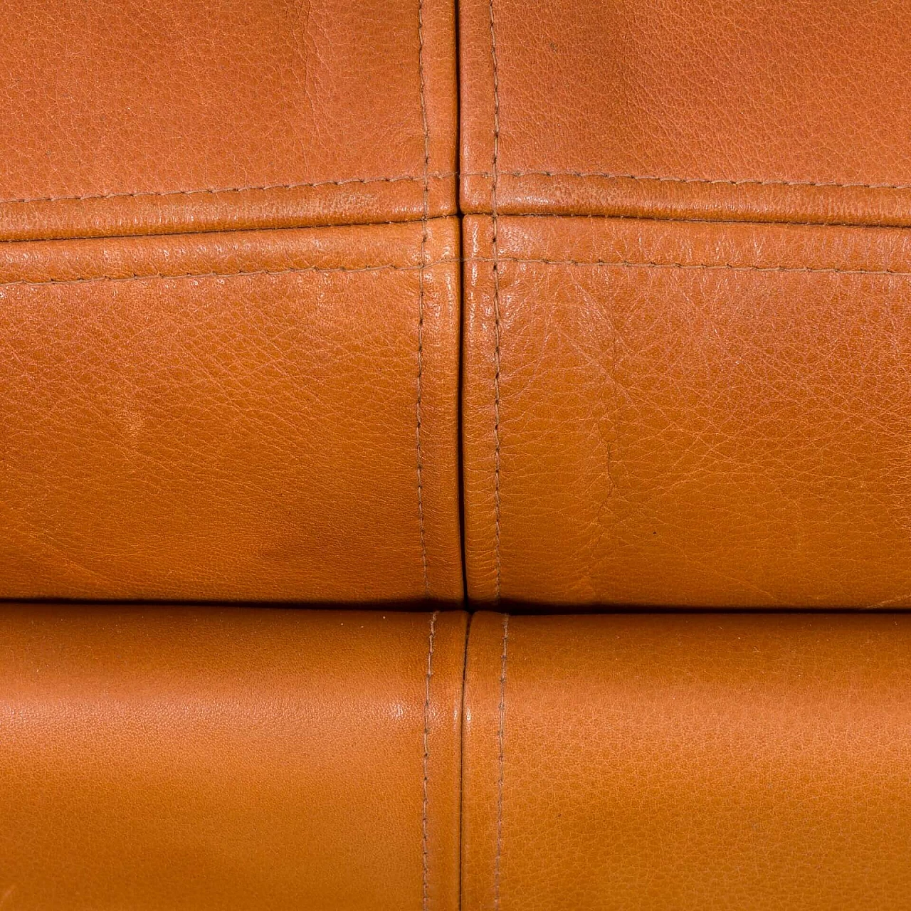 Cognac leather 535 sofa by Mogens Hansen, 1970s 10