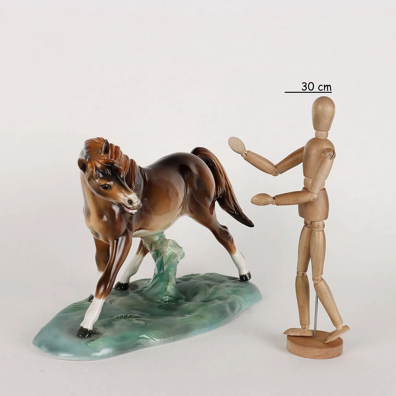 Scultura di cavallo in ceramica di Antonio Ronzan 2