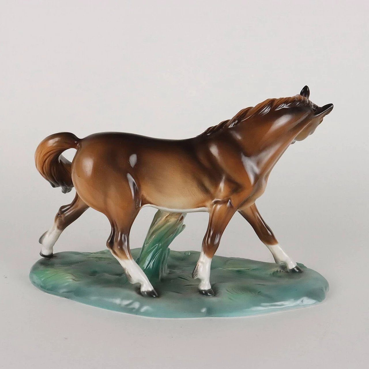 Scultura di cavallo in ceramica di Antonio Ronzan 6