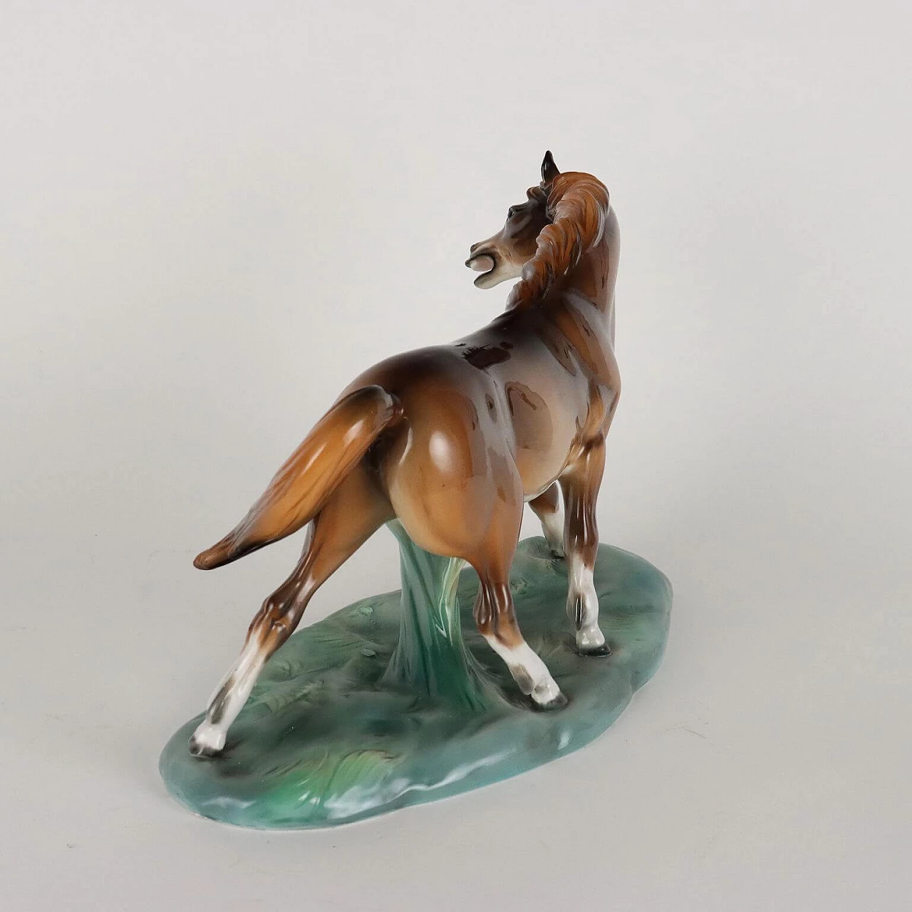 Scultura di cavallo in ceramica di Antonio Ronzan 7