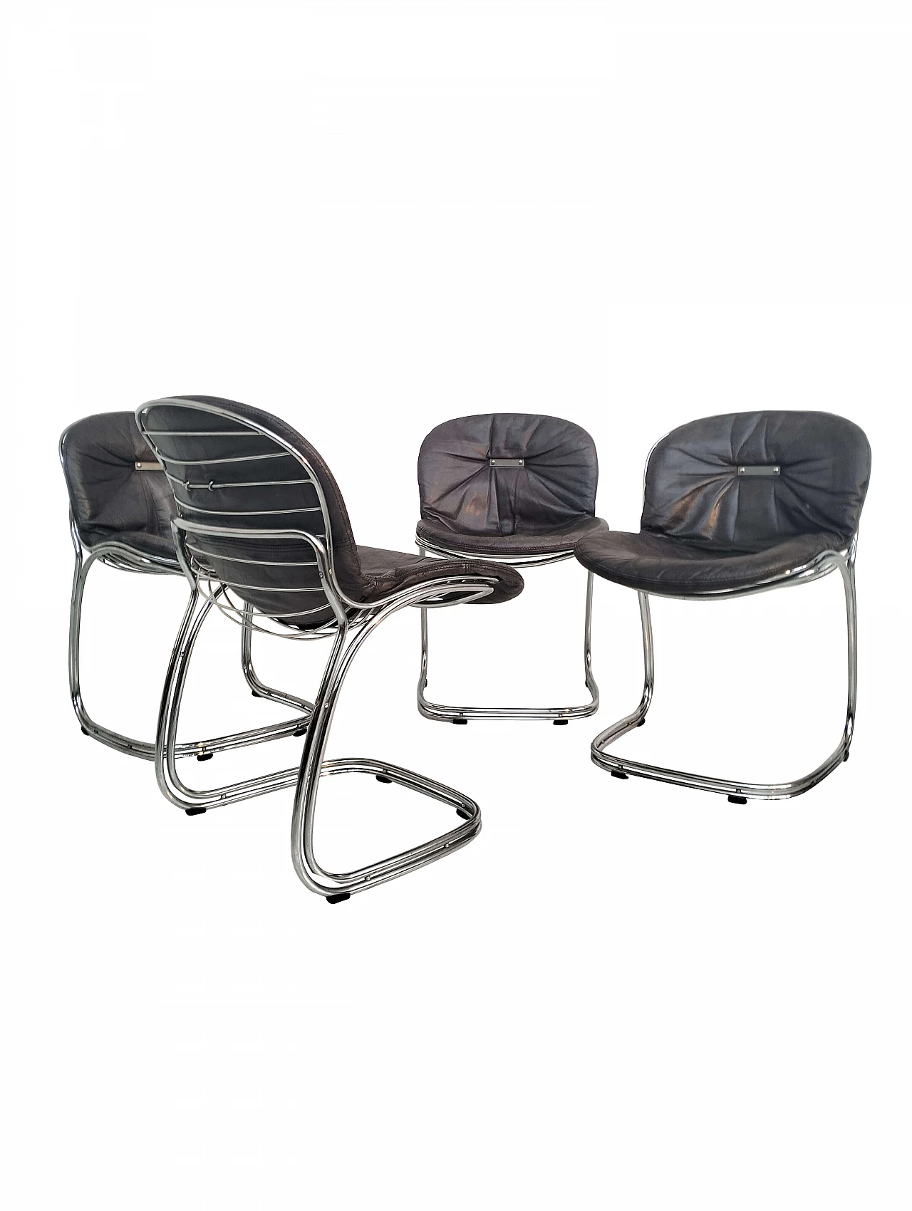 4 Sabrina chairs by Gastone Rinaldi for Rima, 1970s 18