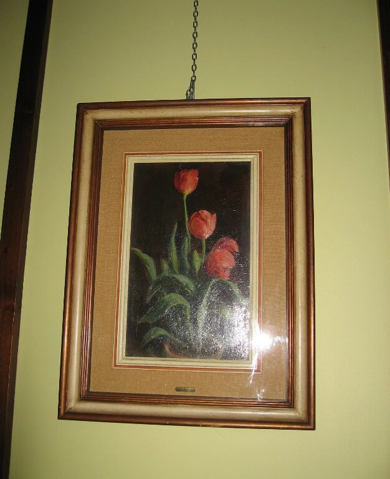 Giacomo Girmunschi, tulipani, dipinto a olio 2