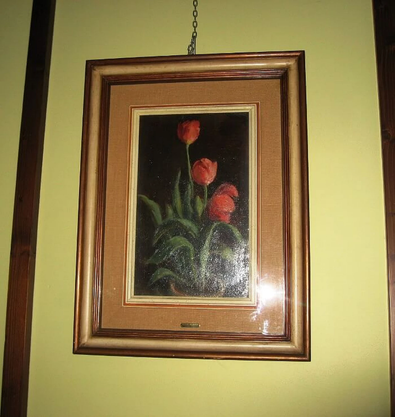 Giacomo Girmunschi, tulipani, dipinto a olio 3