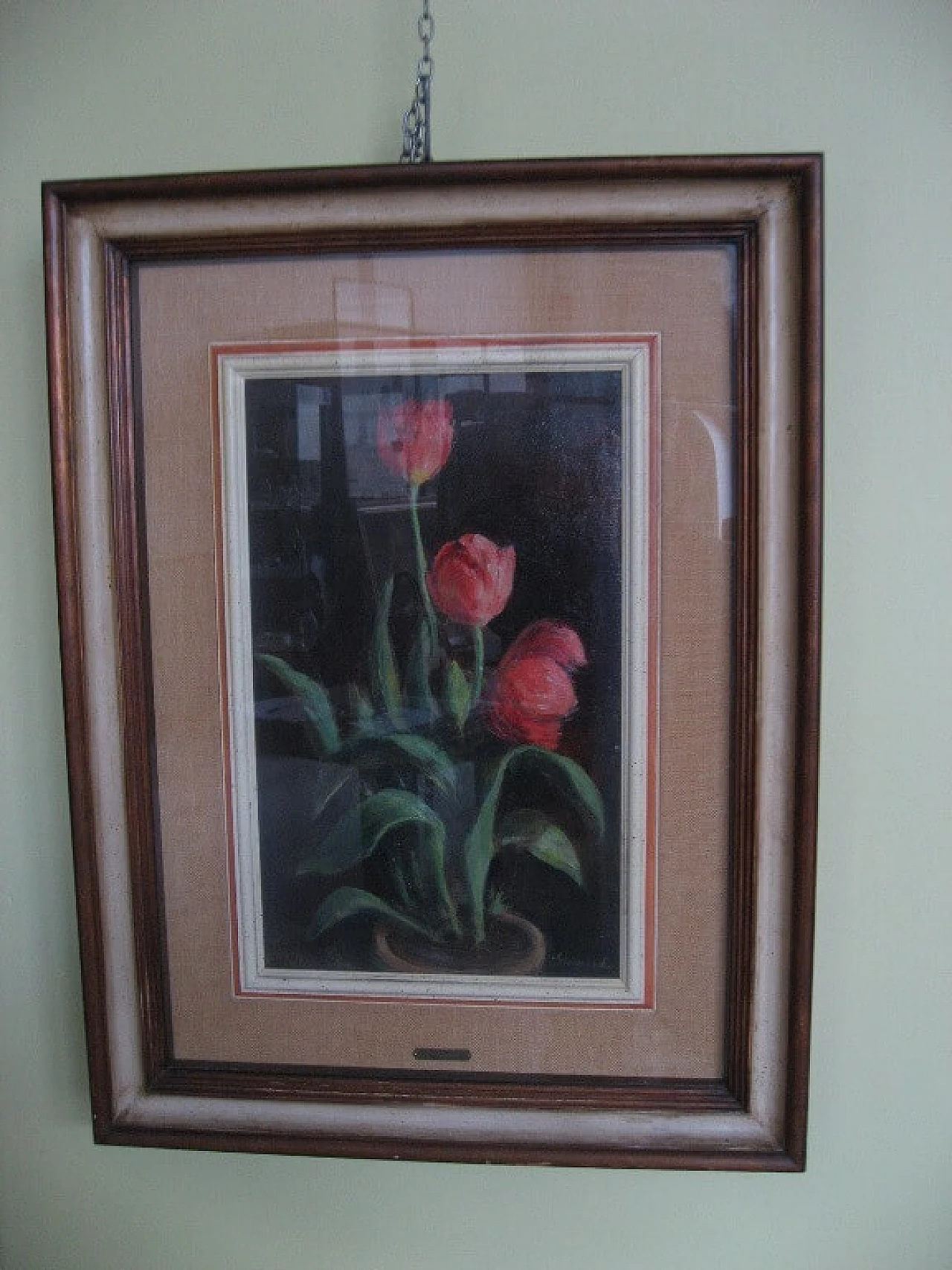 Giacomo Girmunschi, tulipani, dipinto a olio 4
