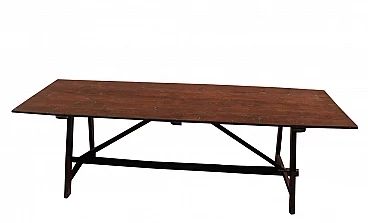 Capretta rectangular solid fir table, 20th century