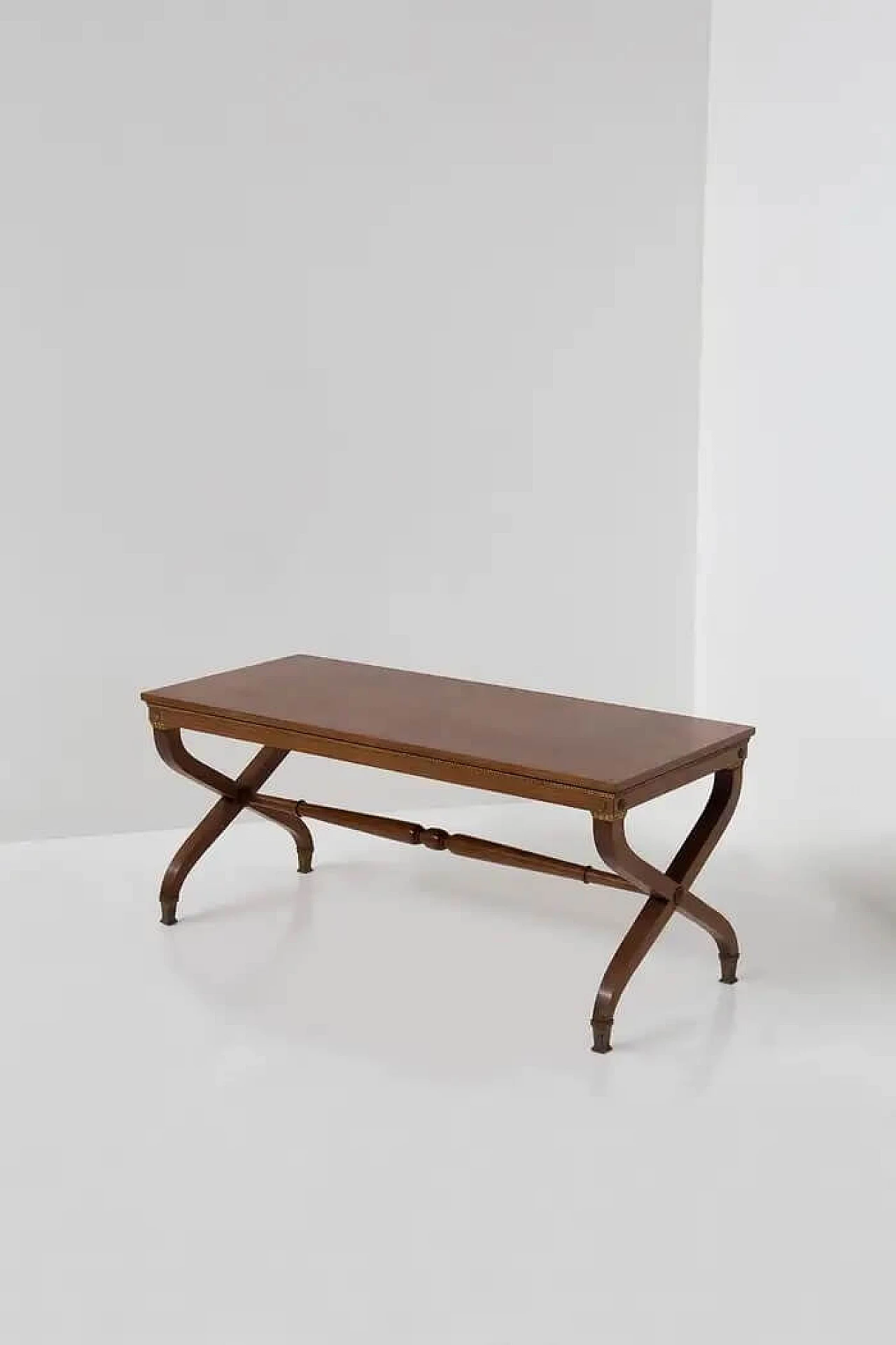 Tavolino in ottone attribuito a Paolo Buffa, anni '50 3