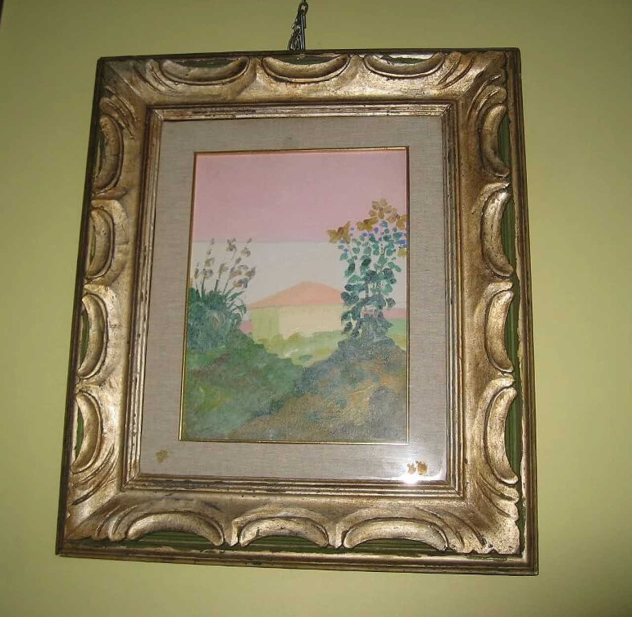 Giuseppe Innocenti, Paesaggio, dipinto a olio su cartone 2
