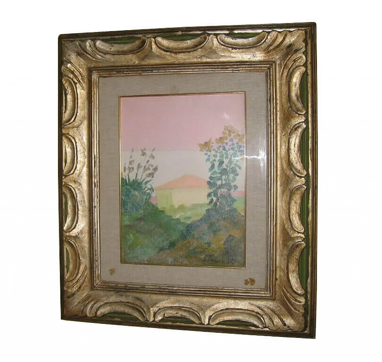 Giuseppe Innocenti, Landscape, oil painting on cardboard 9