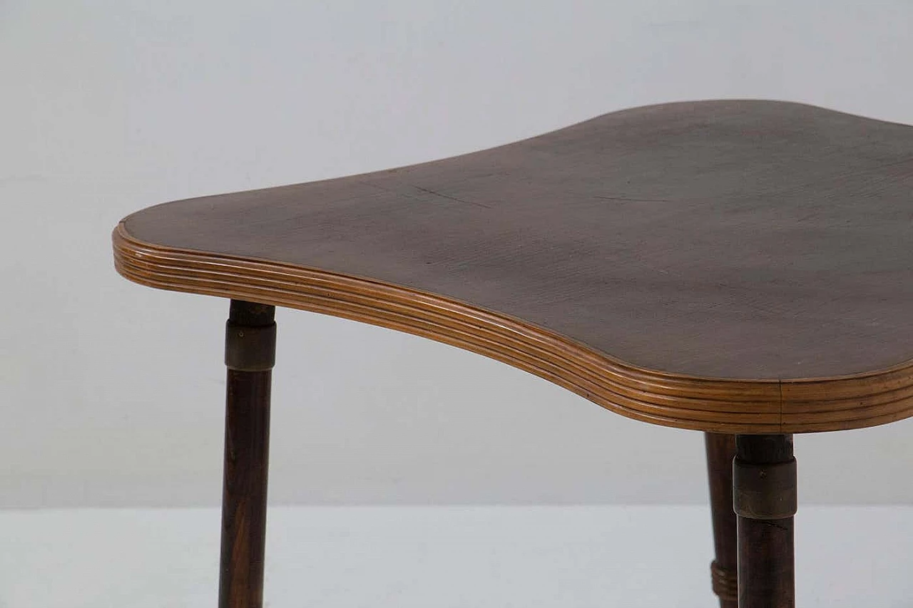 Game table with grissinato edge attributed to Luigi Scremin, 1950s 2
