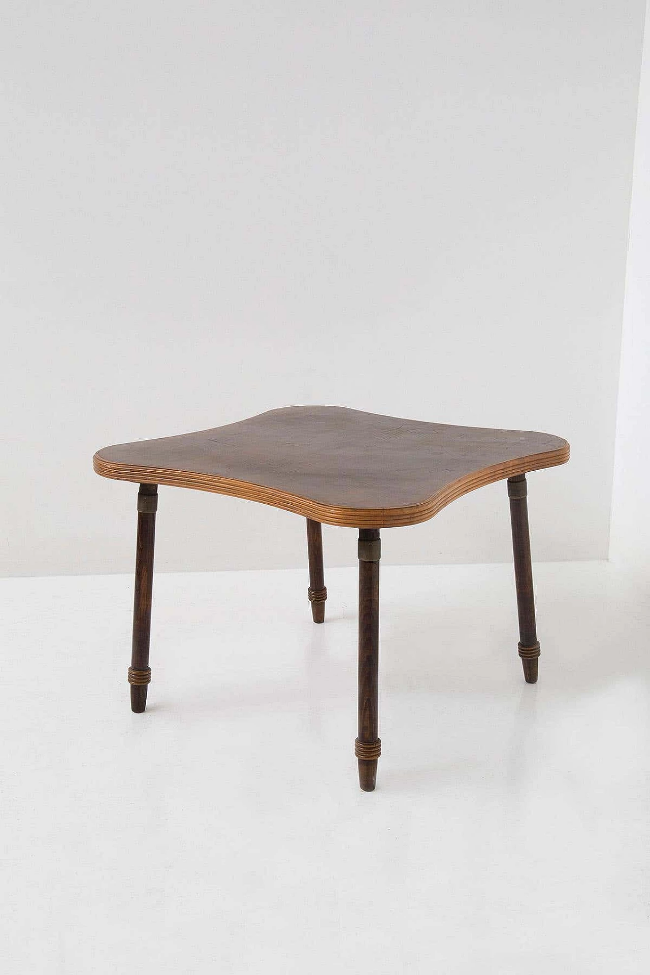 Game table with grissinato edge attributed to Luigi Scremin, 1950s 3