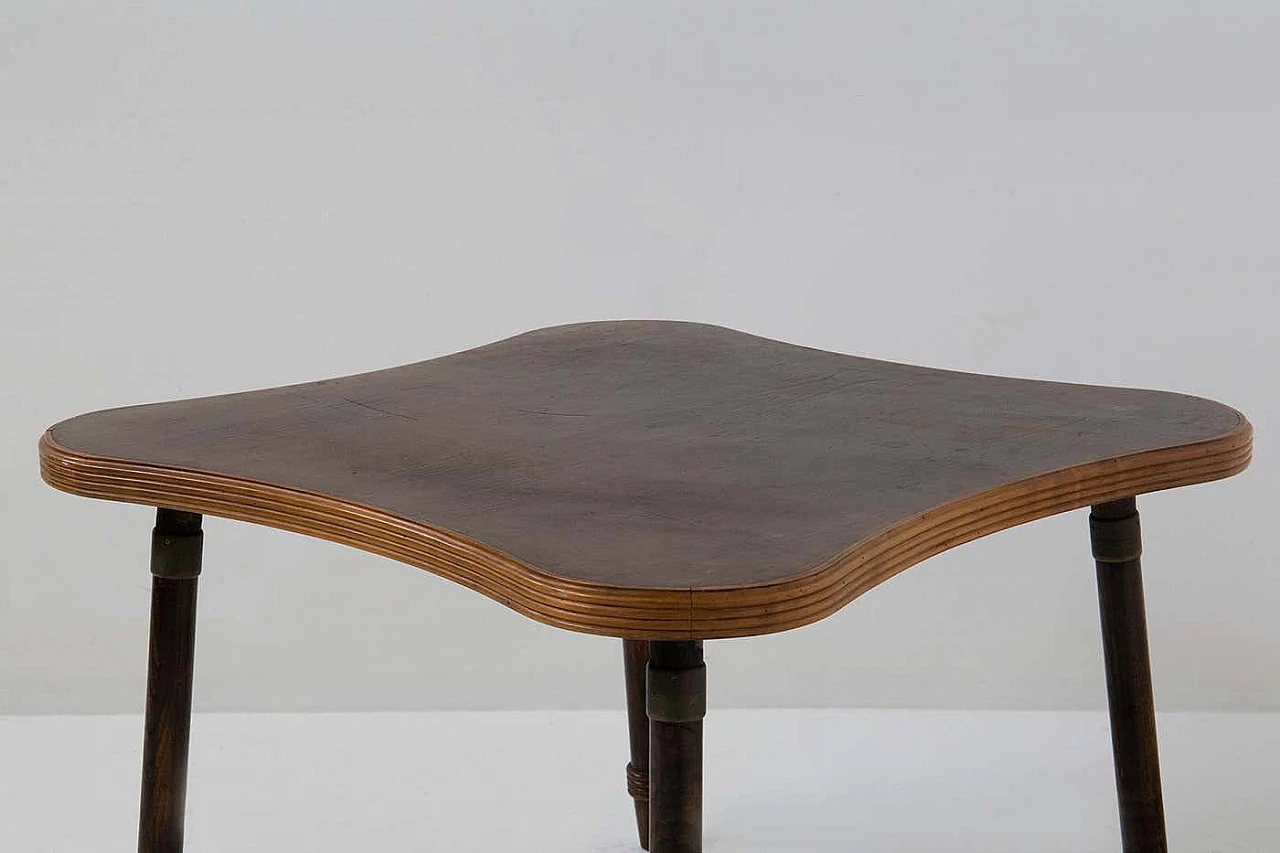 Game table with grissinato edge attributed to Luigi Scremin, 1950s 5