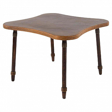 Game table with grissinato edge attributed to Luigi Scremin, 1950s