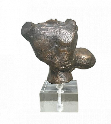Zullo, Male Nude, bronze sculpture, 1992