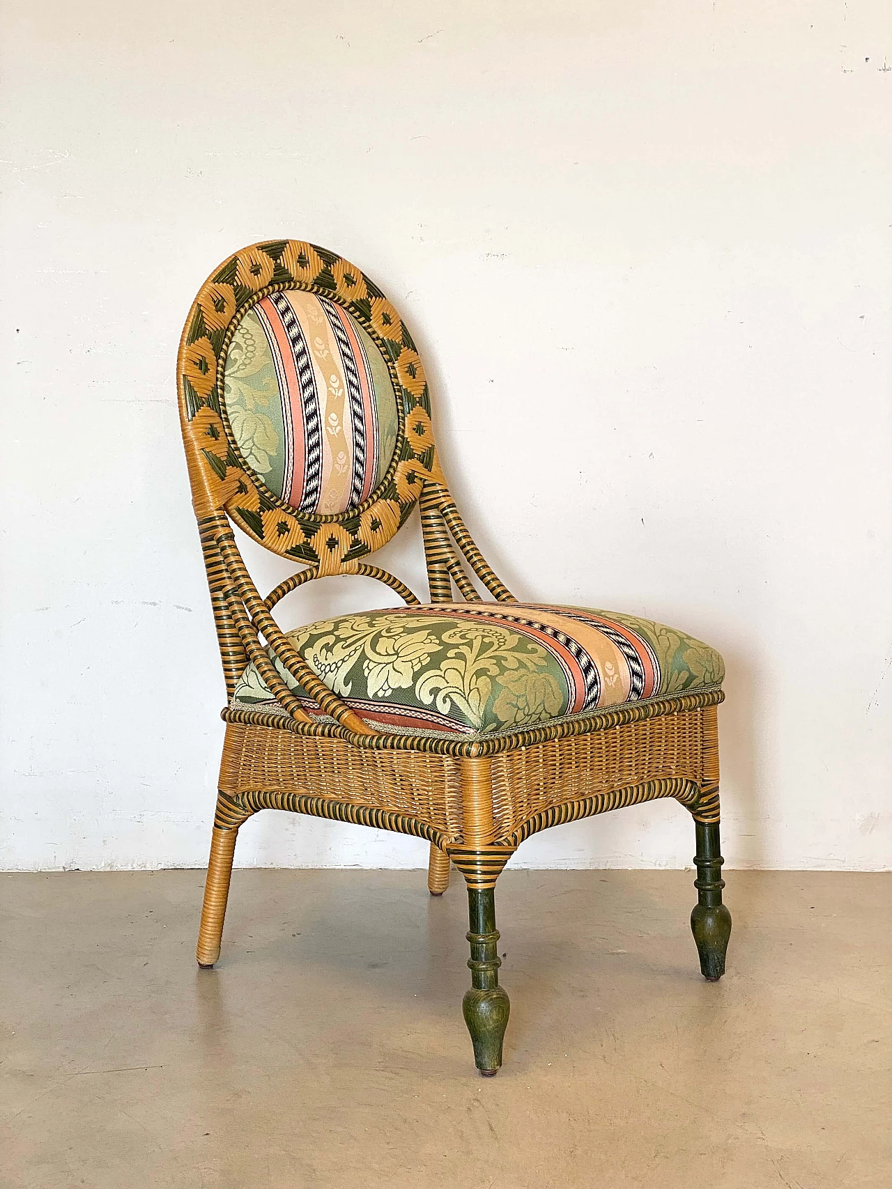 8 Sedie in vimini, anni '80 5