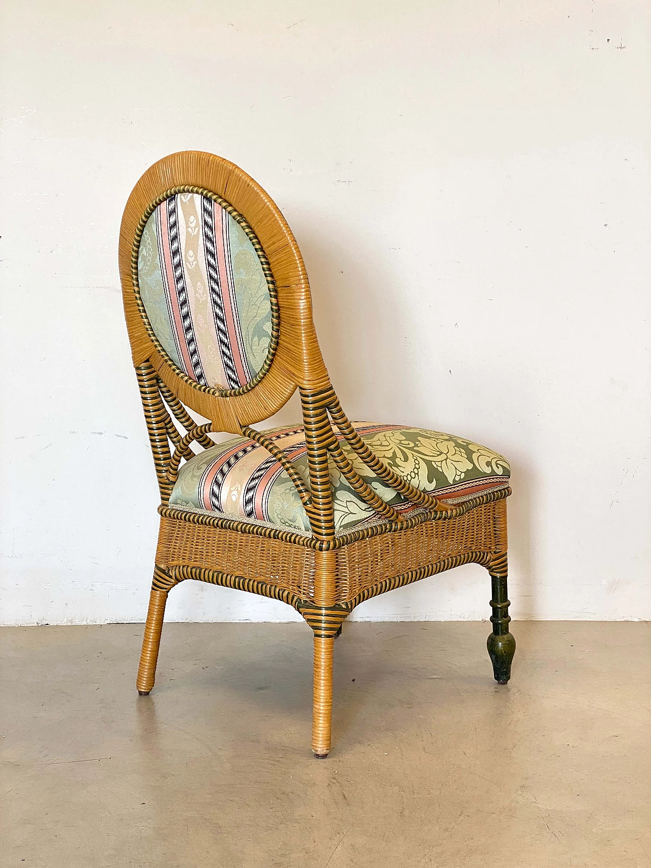 8 Sedie in vimini, anni '80 8