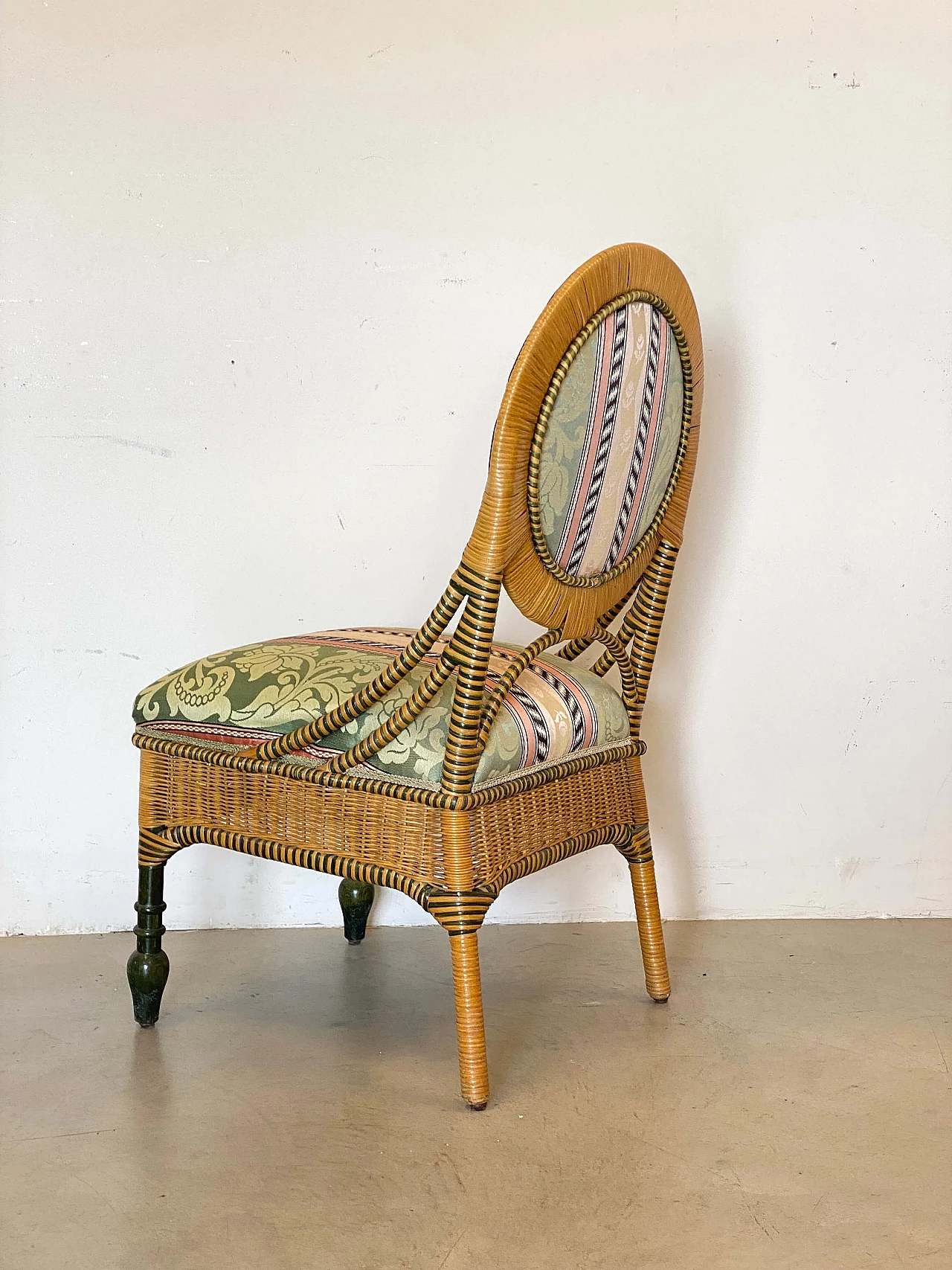 8 Sedie in vimini, anni '80 10