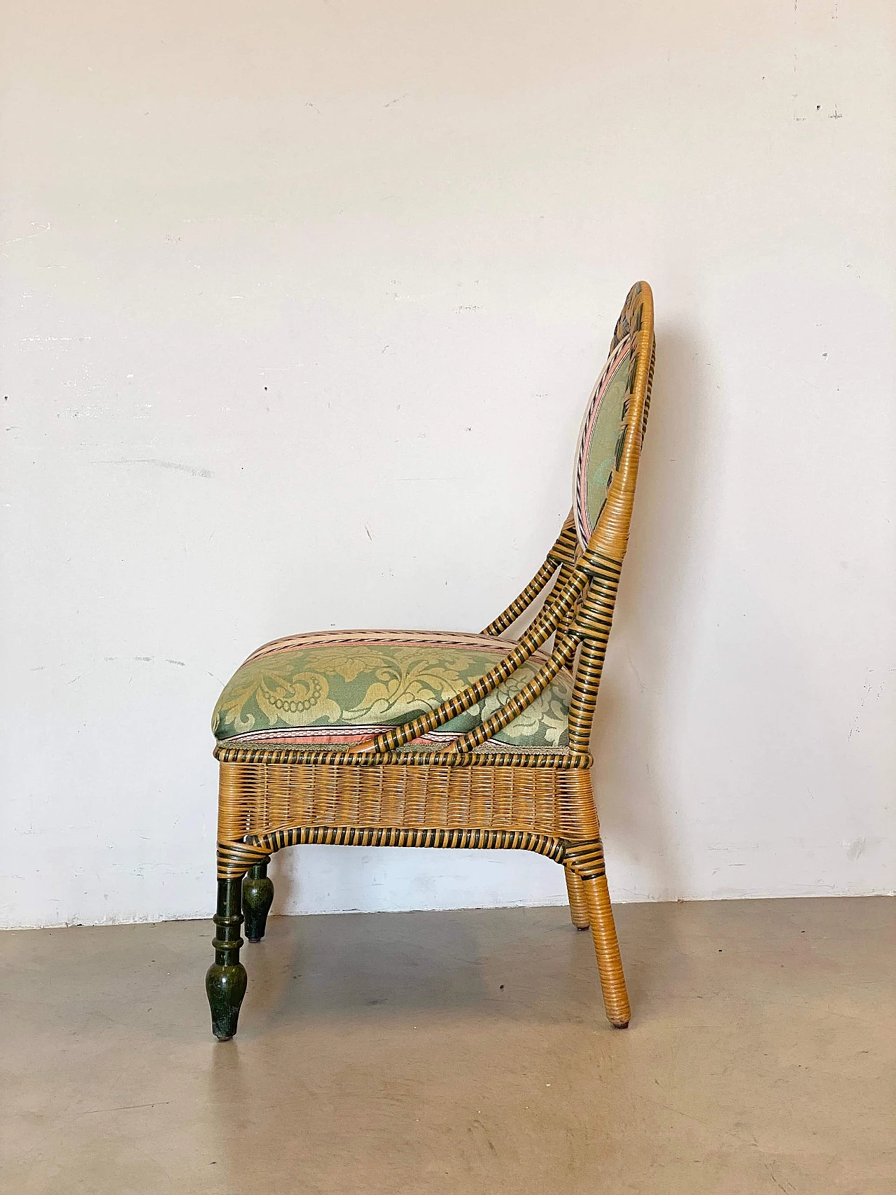 8 Sedie in vimini, anni '80 11