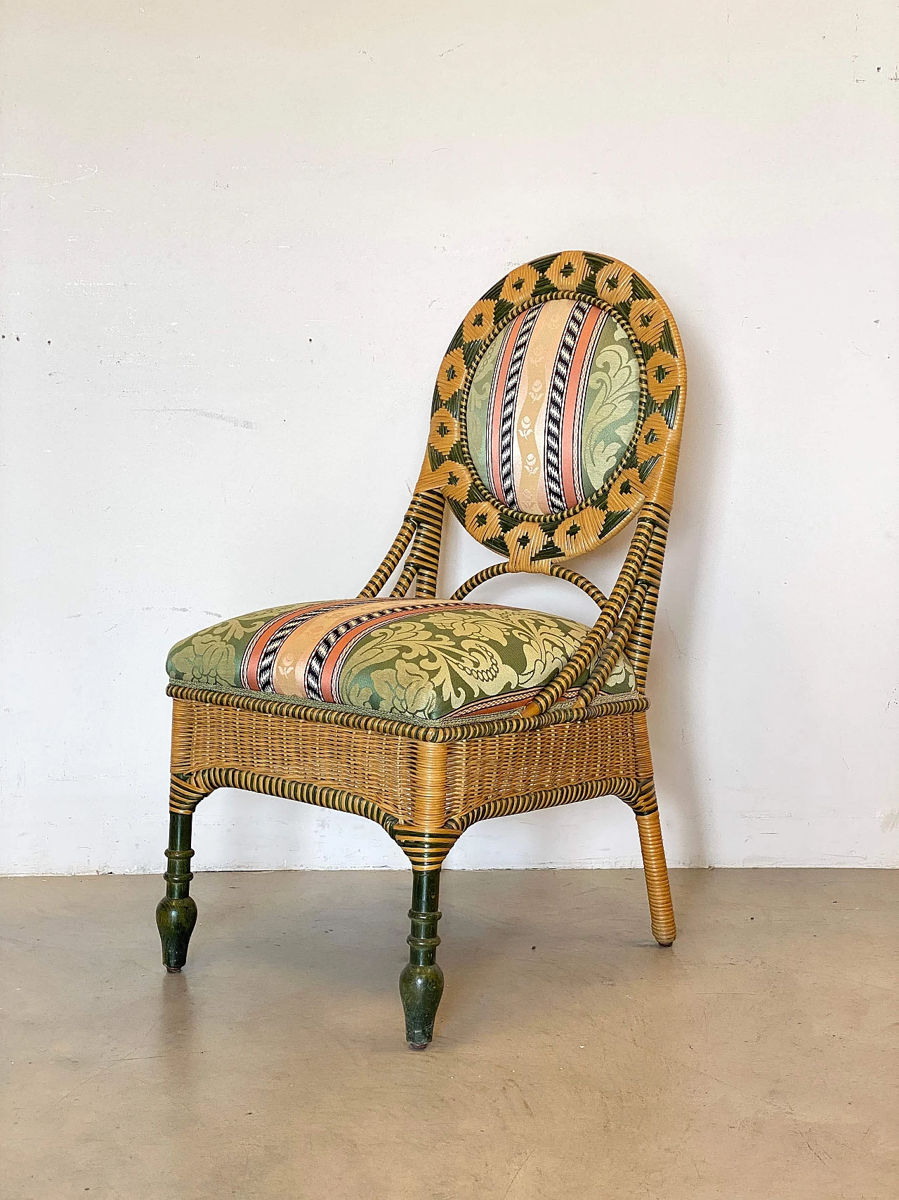 8 Sedie in vimini, anni '80 12