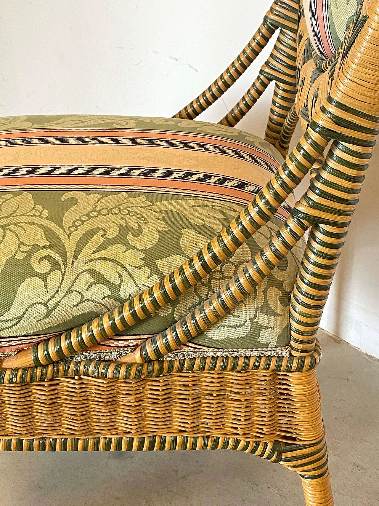 8 Sedie in vimini, anni '80 13