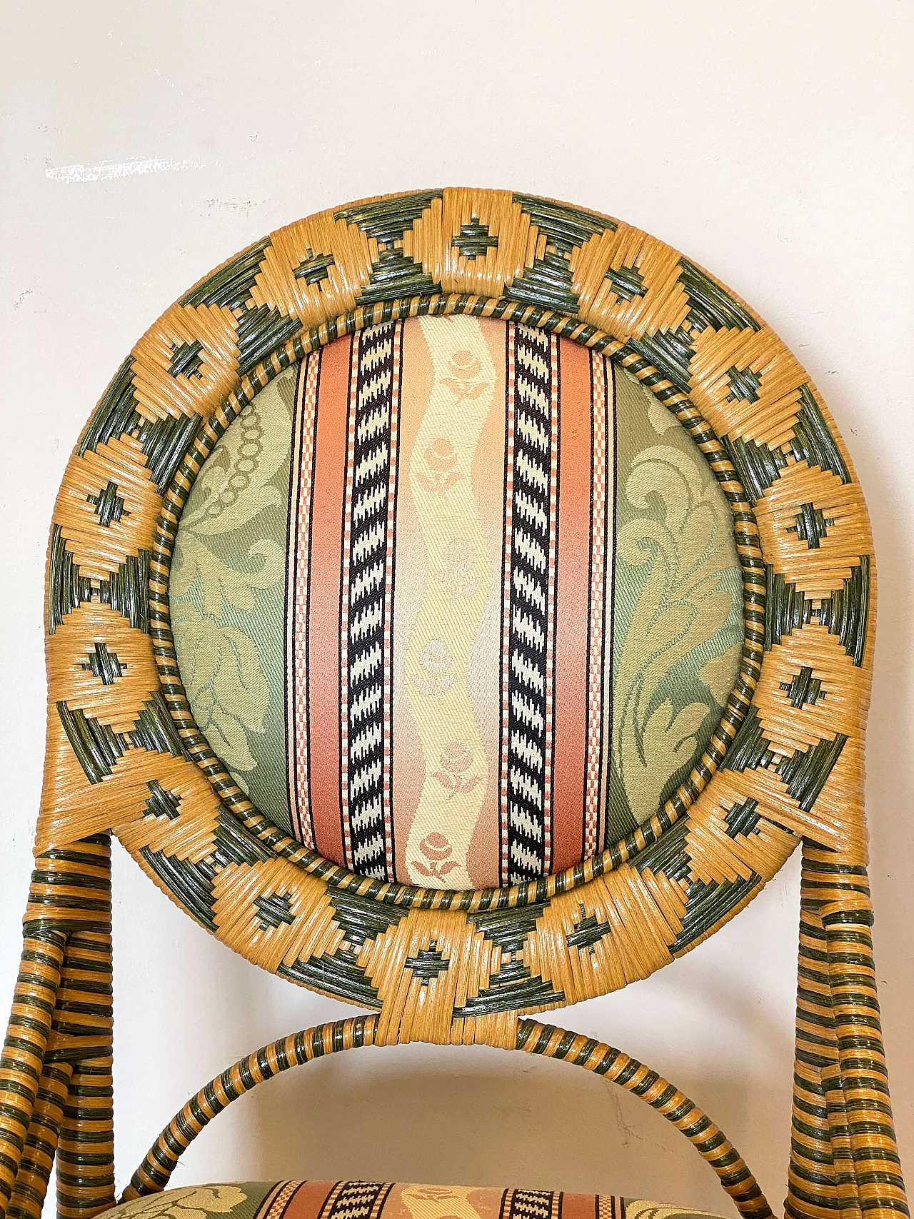 8 Sedie in vimini, anni '80 14