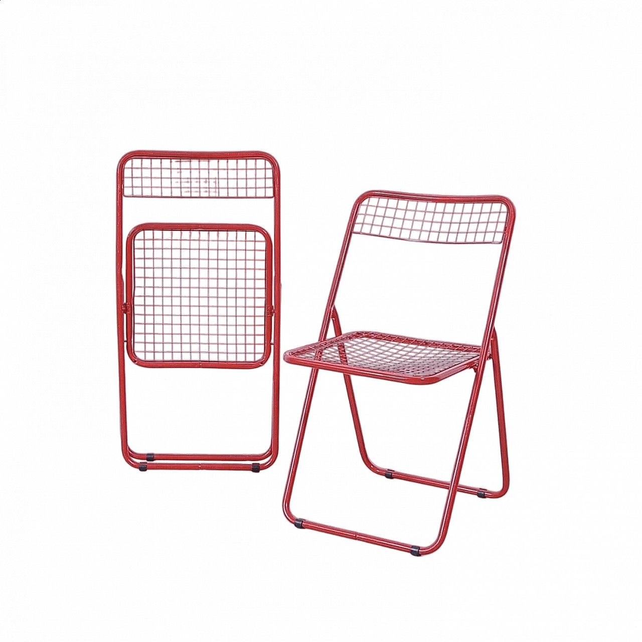 Pair of Ted Net folding chairs by Niels Gammelgaard for Ikea, 1978 12