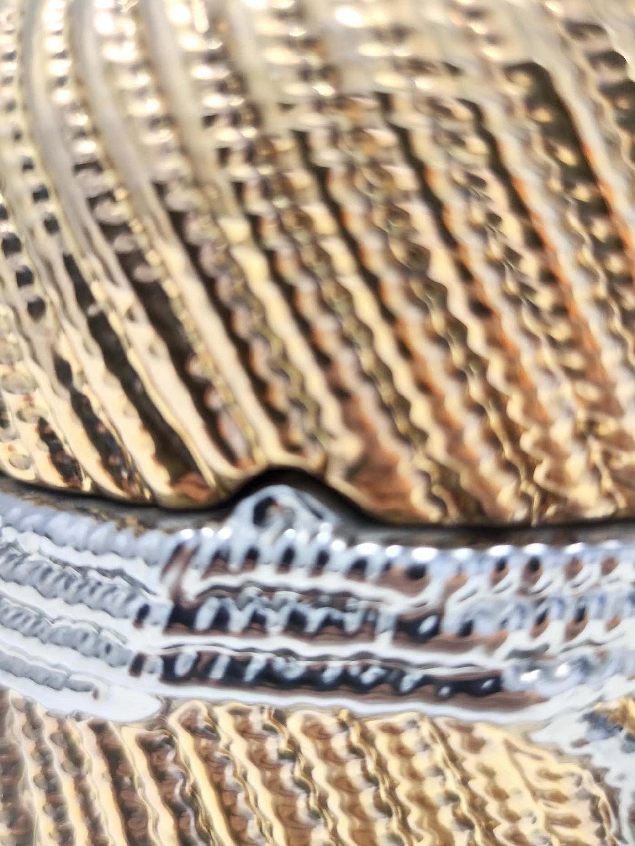 San Marco gold and silver-plated ceramic jewellery box, 1970s 1