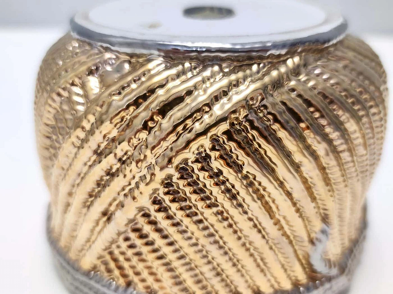 San Marco gold and silver-plated ceramic jewellery box, 1970s 5