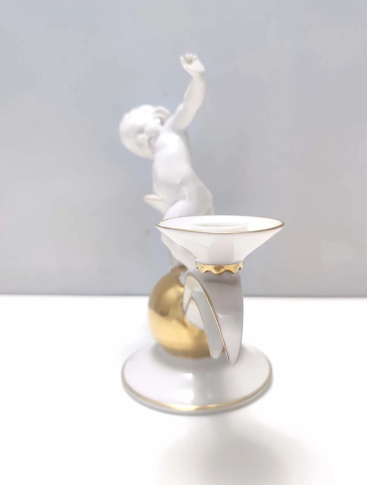 Porcelain candle holder by Karl Tutter for Hutschenreuther, 1930s 8