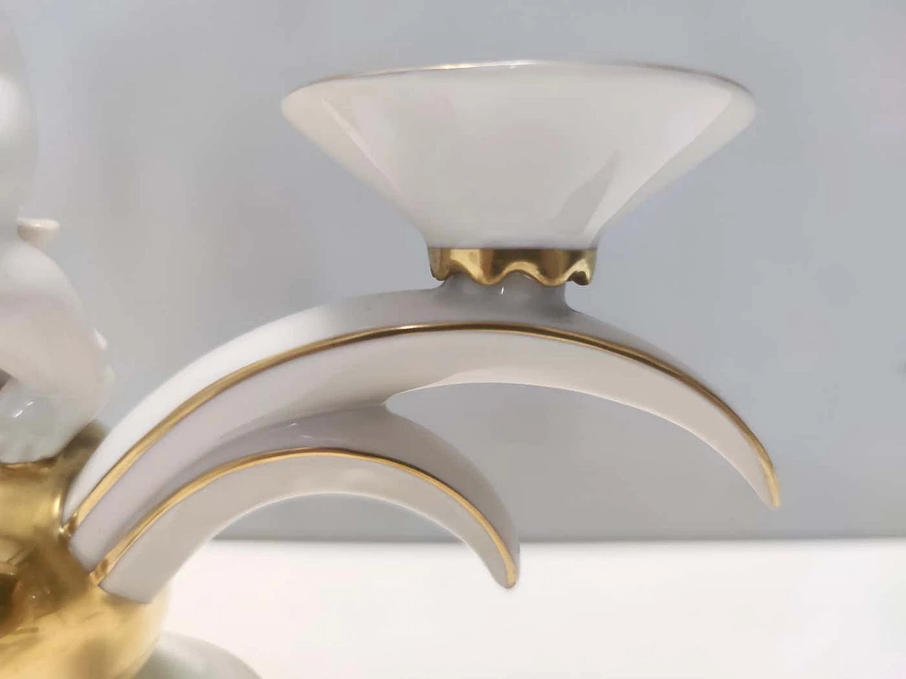 Porcelain candle holder by Karl Tutter for Hutschenreuther, 1930s 10