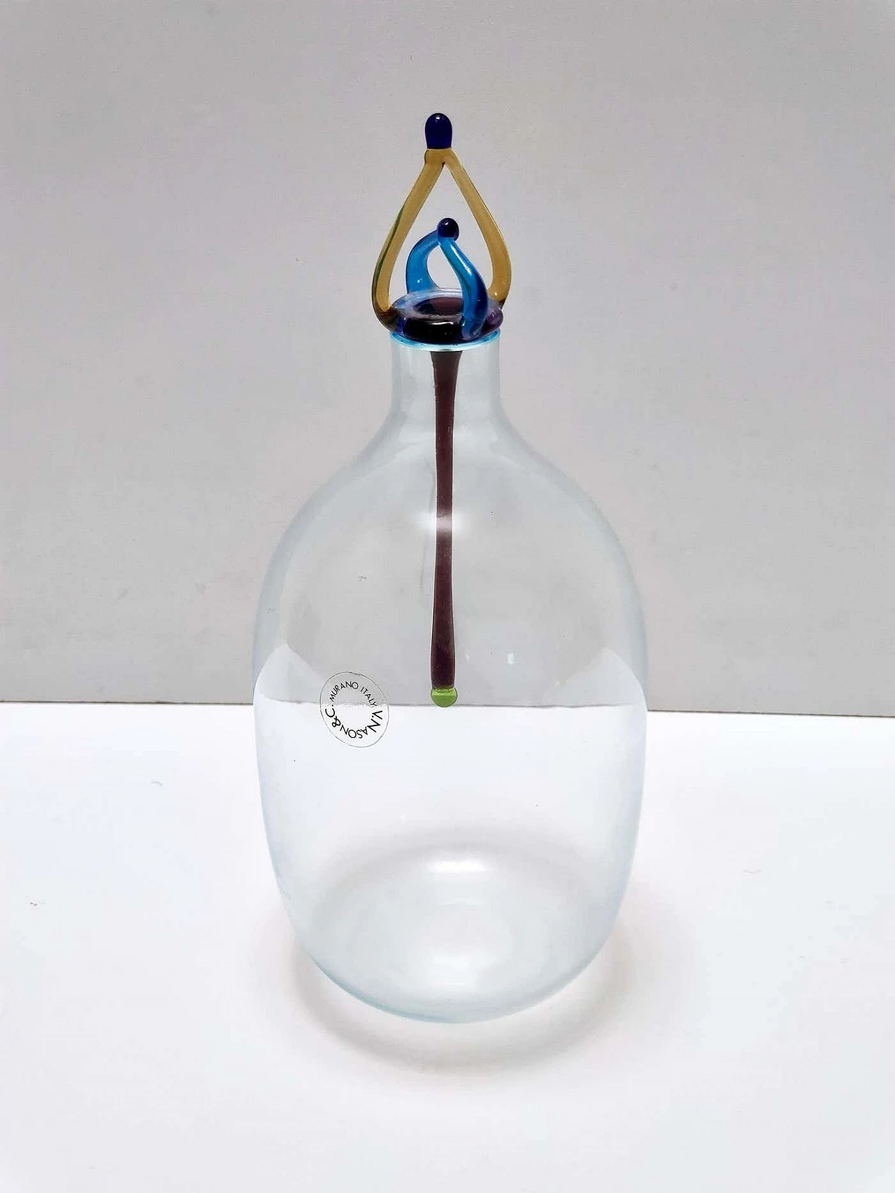 Decanter in vetro di Murano di Vincenzo Nason, anni '80 3