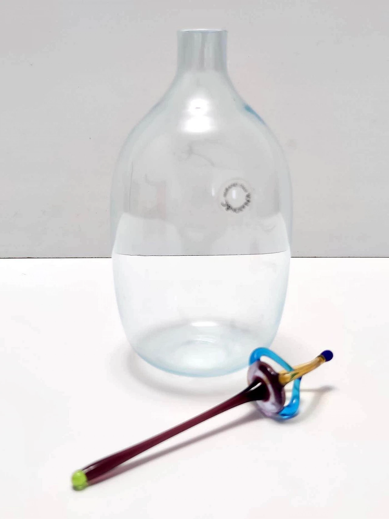 Decanter in vetro di Murano di Vincenzo Nason, anni '80 12