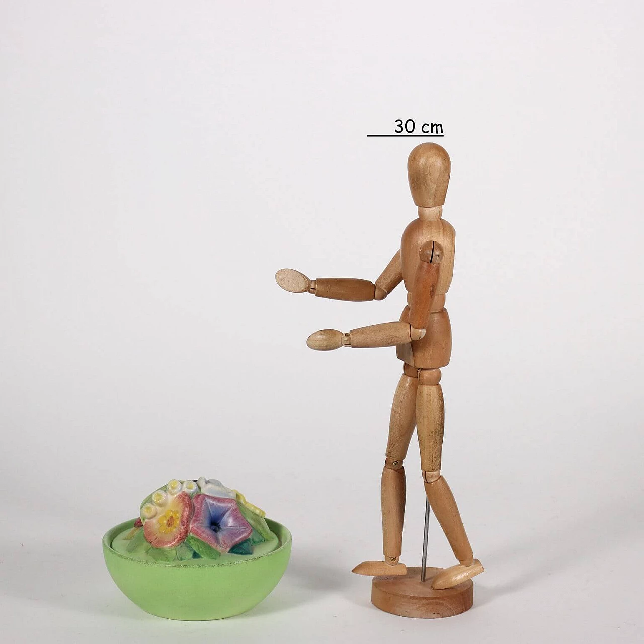 Scatola in ceramica a colaggio Lenci, del '900 2