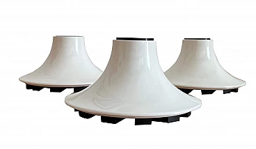 9 White wall lights by Vico Magistretti for Artemide, 1970s