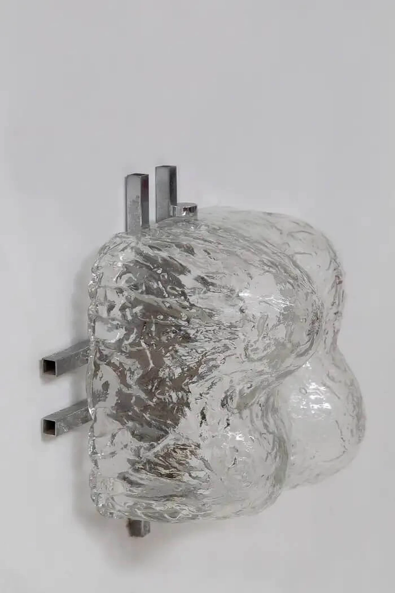 3 Lampade da parete di Carlo Nason per Mazzega in vetro di Murano, anni '70 5