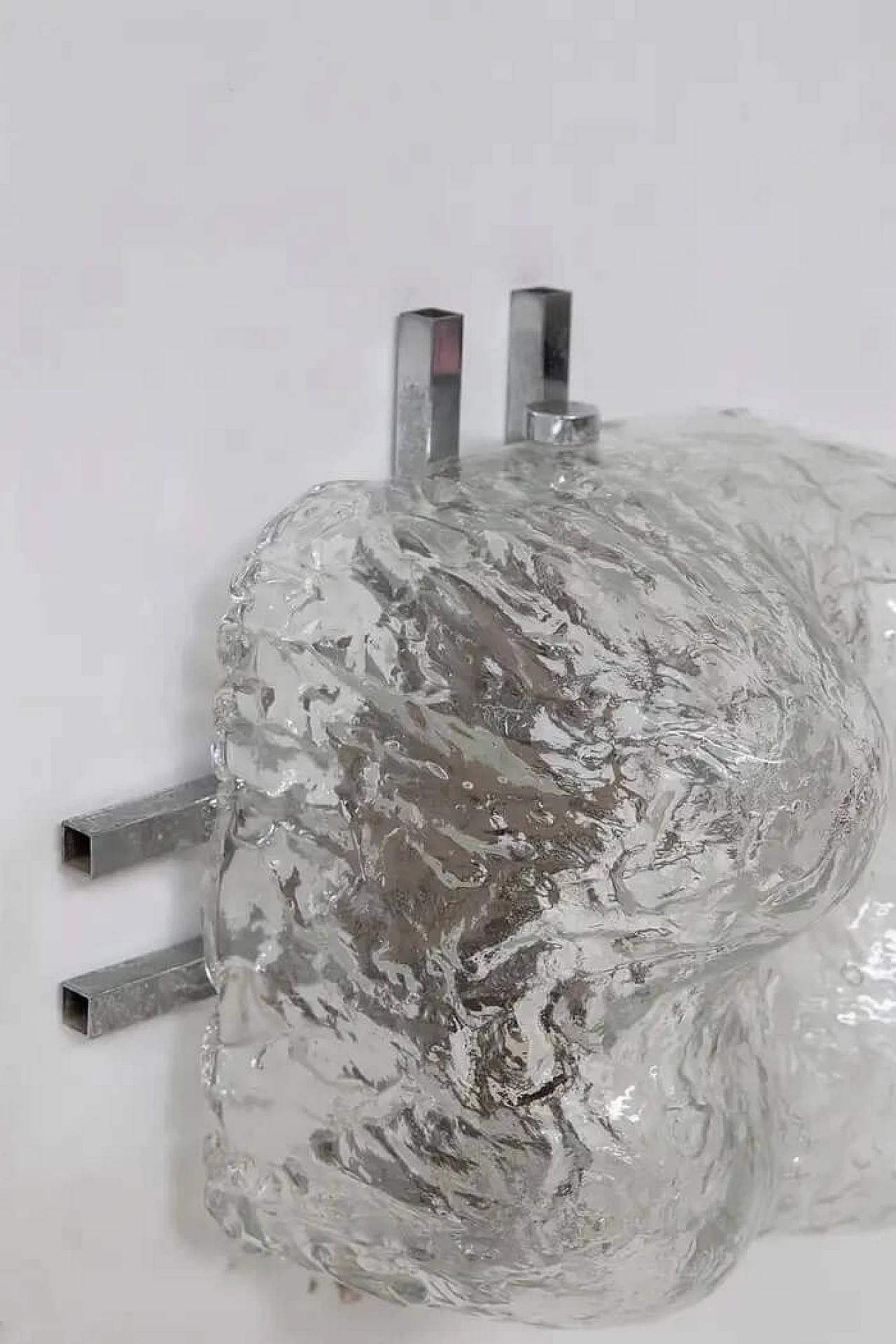 3 Lampade da parete di Carlo Nason per Mazzega in vetro di Murano, anni '70 7