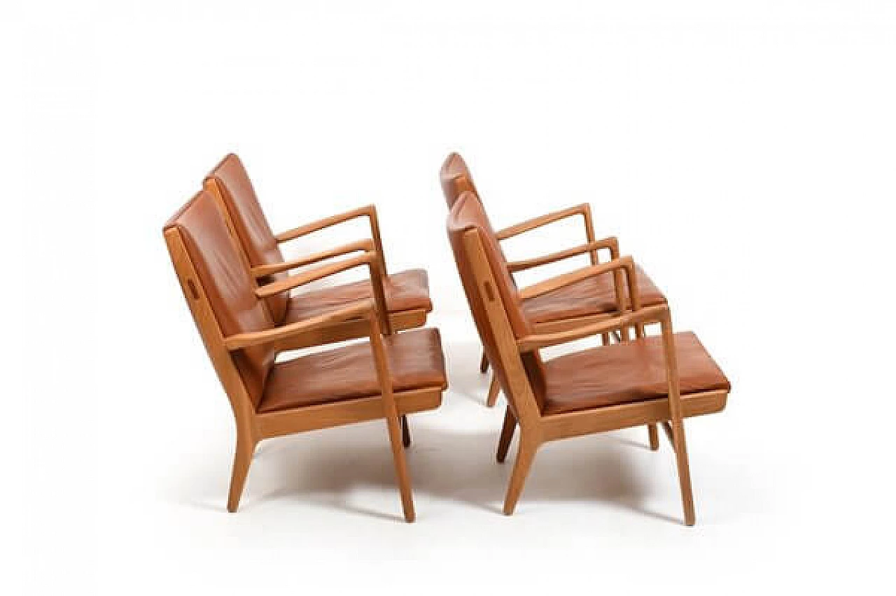 4 Poltrone AP-16 di Hans J. Wegner per AP Stolen, anni '50 4