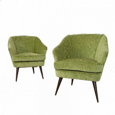 Pair of armchairs attributed to Gio Ponti for Casa e Giardino, 1950s
