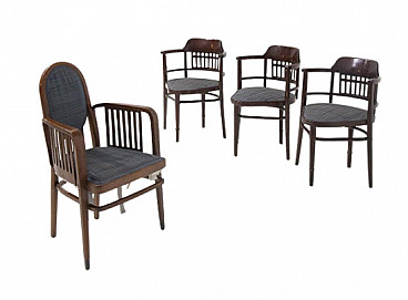 4 Armchairs by Otto Wagner for Jacob & Josef Kohn, early 20th century